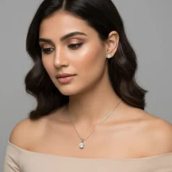 Classic Silver Zircon Set