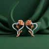 Dual Tone Bloom Rebel Earrings