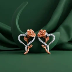 Dual Tone Bloom Rebel Earrings