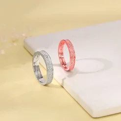 Dual Tone Destined Hearts Couple Bands