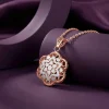Dual Tone Eloria Silver Pendant With Link Chain