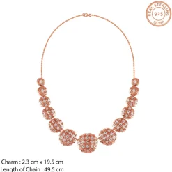 Dual Tone Evelia Silver Necklace