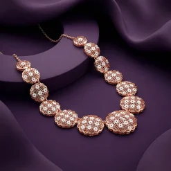 Dual Tone Evelia Silver Necklace
