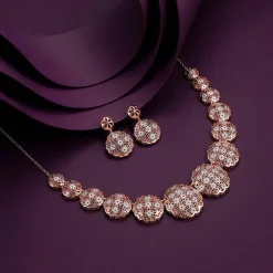 Dual Tone Evelia Silver Set