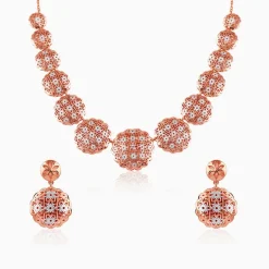 Dual Tone Evelia Silver Set