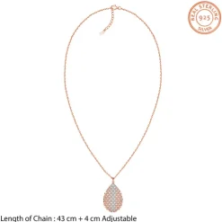 Dual Tone Mermaid Gleam Silver Pendant With Link Chain