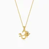 Dual Tone Om Gada Silver Pendant With Box Chain For Him