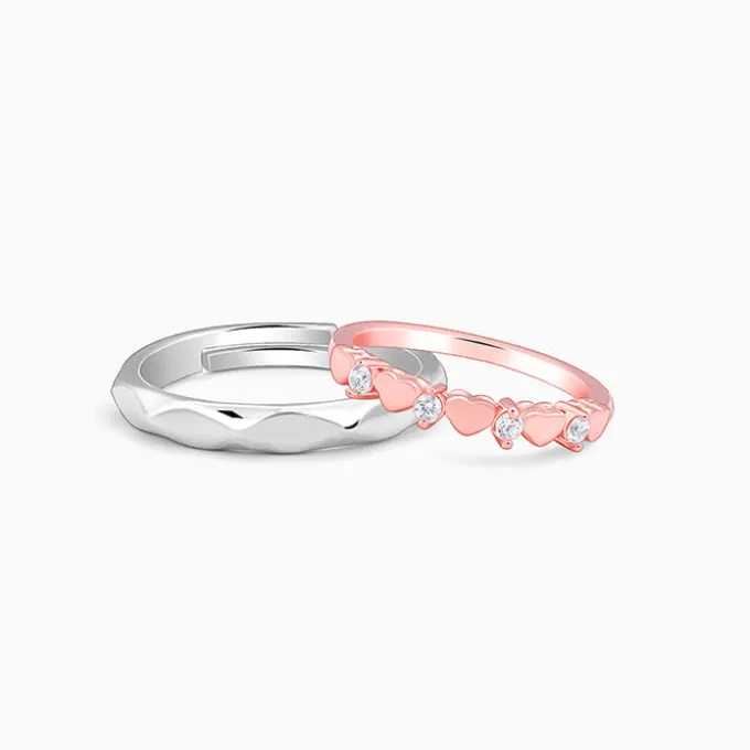 Dual Tone One Love Couple Bands