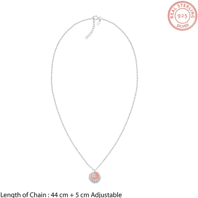 Dual Tone Rose Gold Personalised Layered Coins Name Necklace