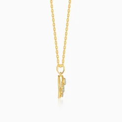 Gold Admiring Shine Lab Grown Diamond Pendant