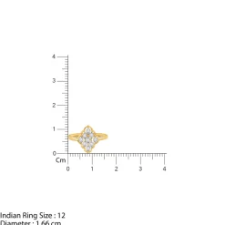 Gold Amer Trellis Lab Grown Diamond Ring