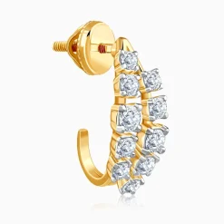 Gold and Bold Lab Grown Diamond Earrings