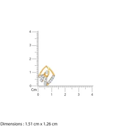 Gold Angular Lab Grown Diamond Studs