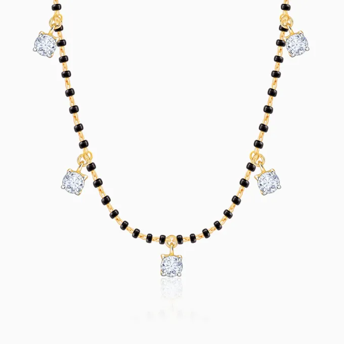 Gold Ankitha Lab Grown Diamond Mangalsutra