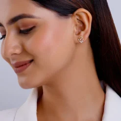 Gold Arteria Diamond Earrings