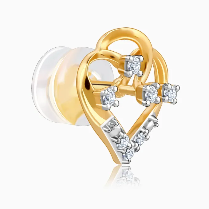 Gold Arteria Diamond Earrings