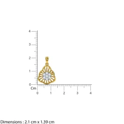 Gold Astrid Lab Grown Diamond Pendant