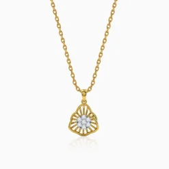 Gold Astrid Lab Grown Diamond Pendant