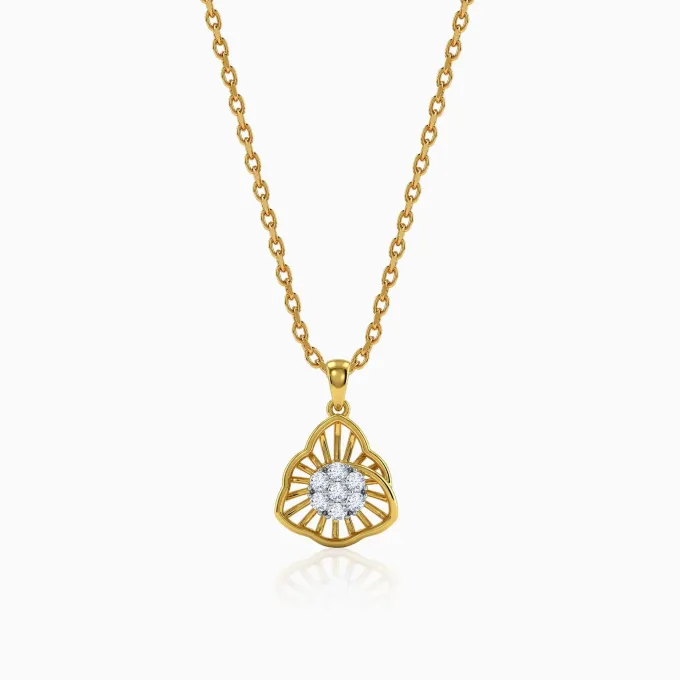 Gold Astrid Lab Grown Diamond Pendant