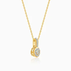 Gold Aurabelle Lab Grown Diamond Pendant
