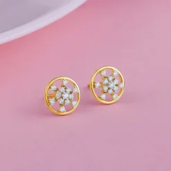 Gold Aurelle Lab Grown Diamond Earrings