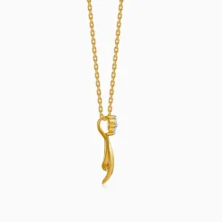 Gold Aurex Muse Lab Grown Diamond Pendant