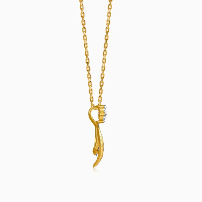 Gold Aurex Muse Lab Grown Diamond Pendant