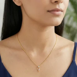 Gold Aurex Muse Lab Grown Diamond Pendant