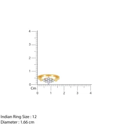Gold Auric Petal Lab Grown Diamond Ring