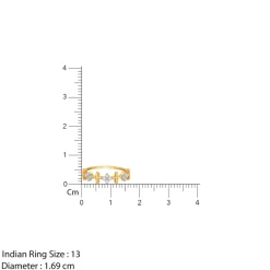 Gold Aurora Flower Lab Grown Diamond Ring