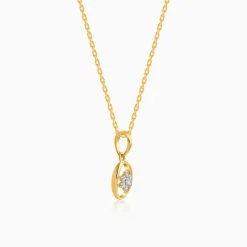Gold Aurora Spark Lab Grown Diamond Pendant