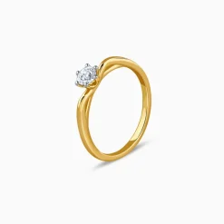 Gold Aurora Spark Lab Grown Diamond Ring (Size 12)