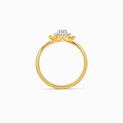 Gold Aurora Star Lab Grown Diamond Ring