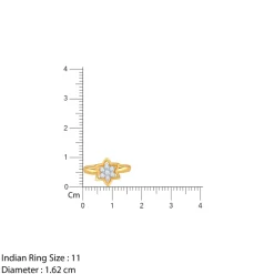 Gold Aurora Star Lab Grown Diamond Ring
