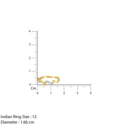 Gold Aurora Zigzag Lab Grown Diamond Ring