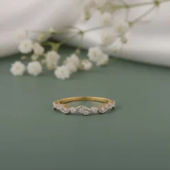 Gold Auryne Lab Grown Diamond Ring