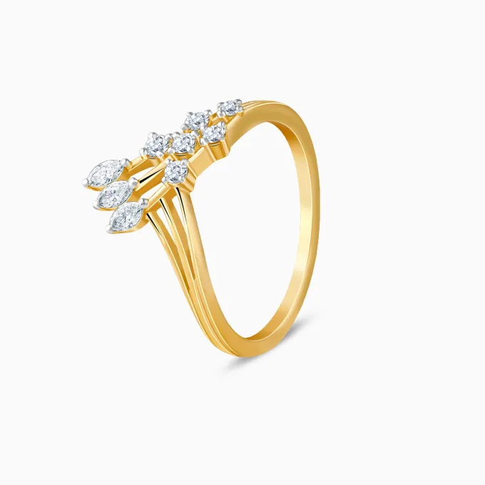Gold Aveline Lab Grown Diamond Ring