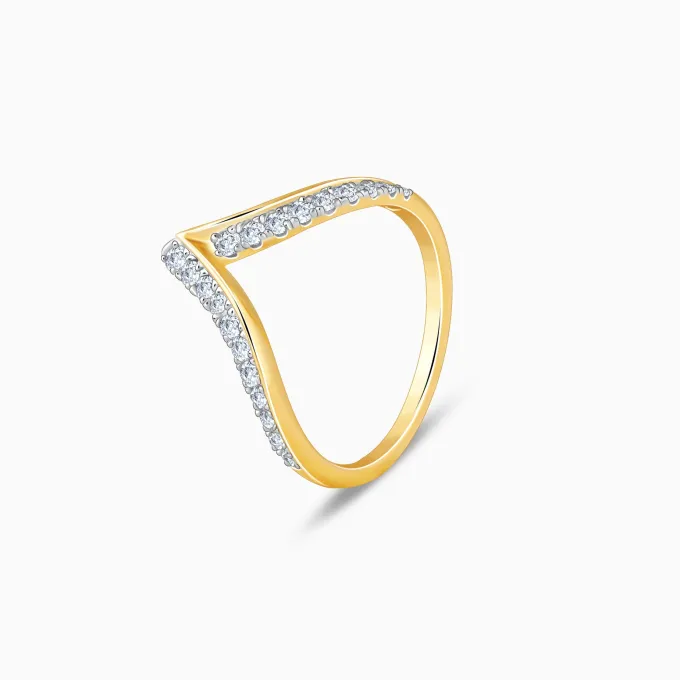 Gold Avira Lab Grown Diamond Ring
