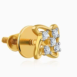 Gold Beigoma Lab Grown Diamond Studs