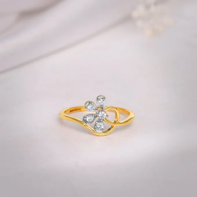 Gold Bling Fling Diamond Ring