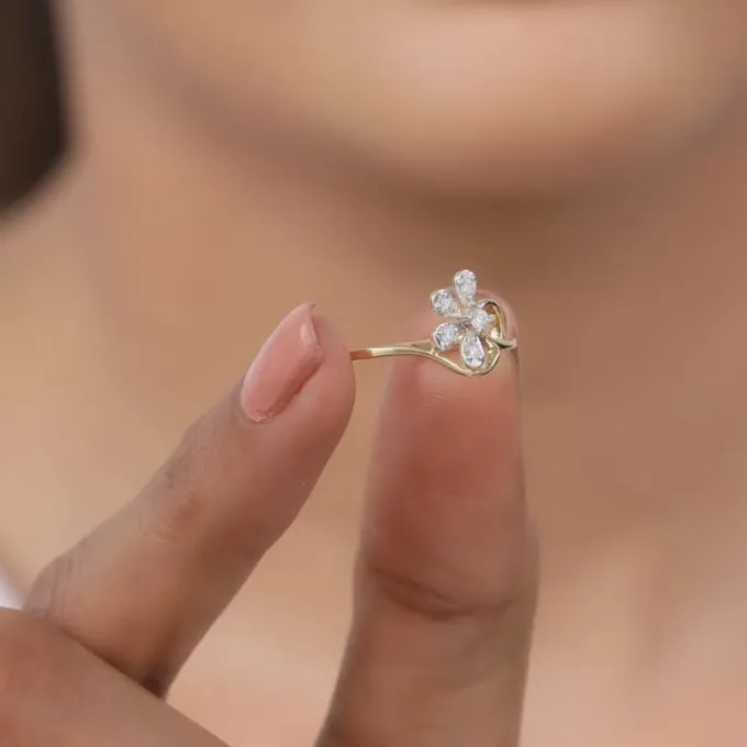 Gold Bling Fling Diamond Ring