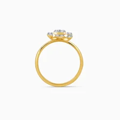 Gold Bloom Burst Lab Grown Diamond Ring