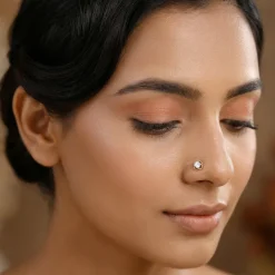 Gold Bloom Luxe Lab Grown Diamond Nose Pin