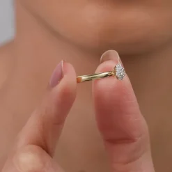 Gold Blooming Grace Lab Grown Diamond Ring