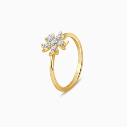 Gold Blooming Lab Grown Diamond Ring