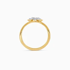 Gold Blooming Lab Grown Diamond Ring