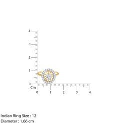Gold Bloomwheel Lab Grown Diamond Ring