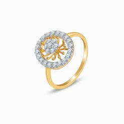 Gold Bloomwheel Lab Grown Diamond Ring