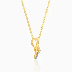 Gold Bloomy Diamond Pendant