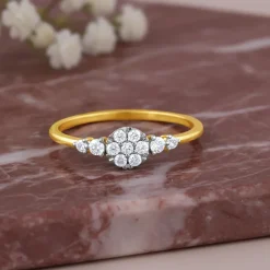 Gold Blossera Lab Grown Diamond Ring